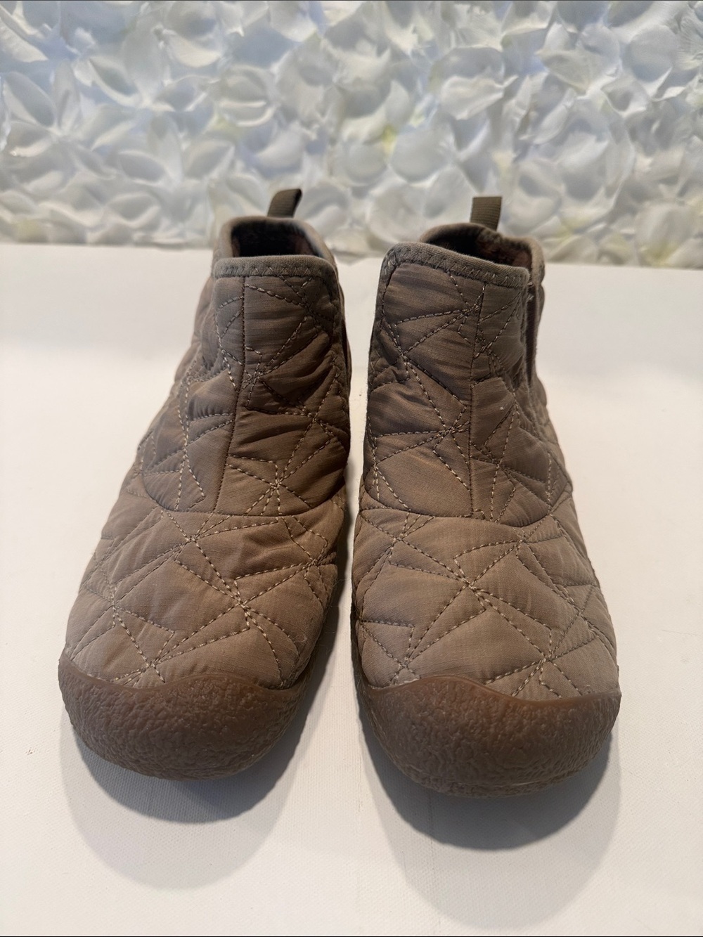 Keen Quilted Slip-On Ankle Shoes in Brown